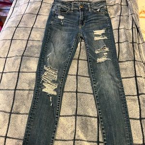 American Eagle outfitters ripped jeans. Size 2 LONG
